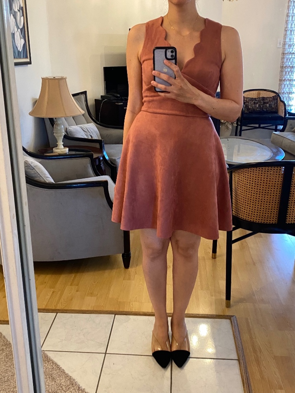 Velvet Pink Dress - Size Medium (M)
